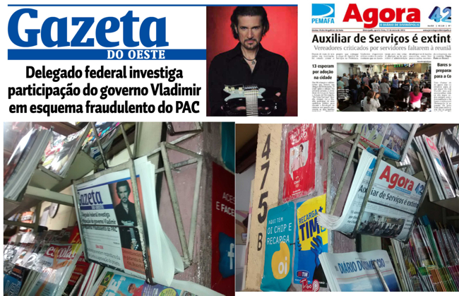 CAI VERTIGINOSAMENTE VENDAS DE JORNAIS: jornal barato e internet travam vendas dos impressos locais, mesmo com notícias bombásticas gazeta e agora